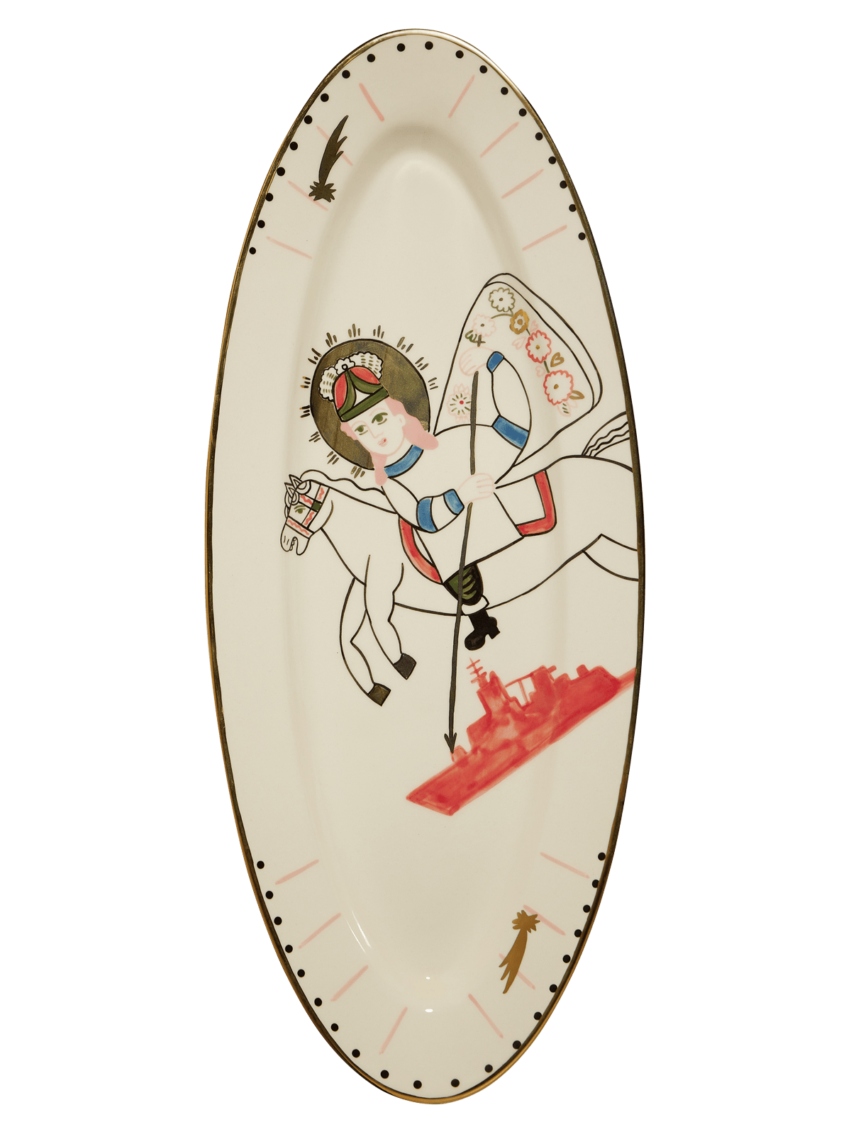 St. George oval plate