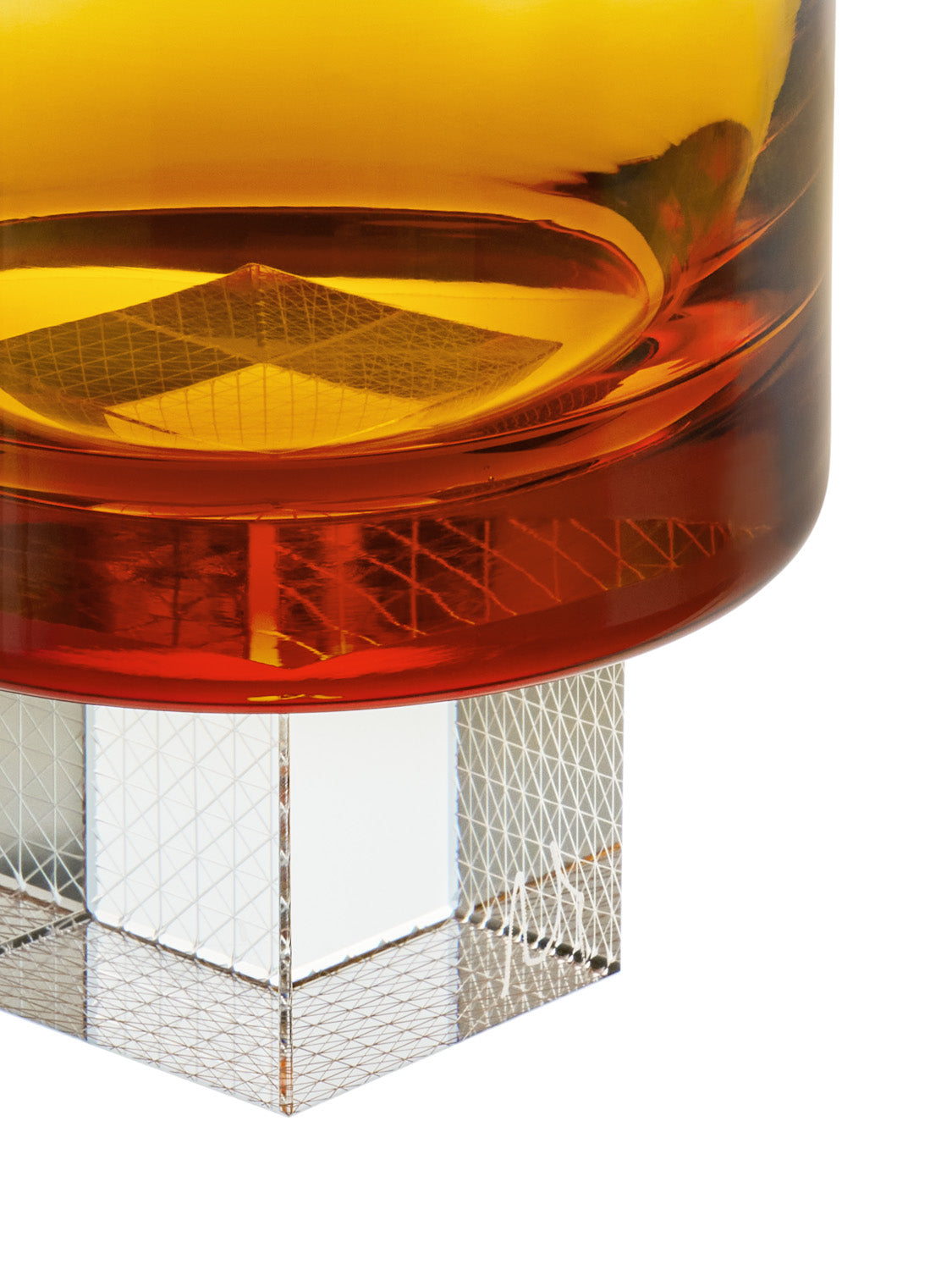 Amber Whiskey Cube glasses