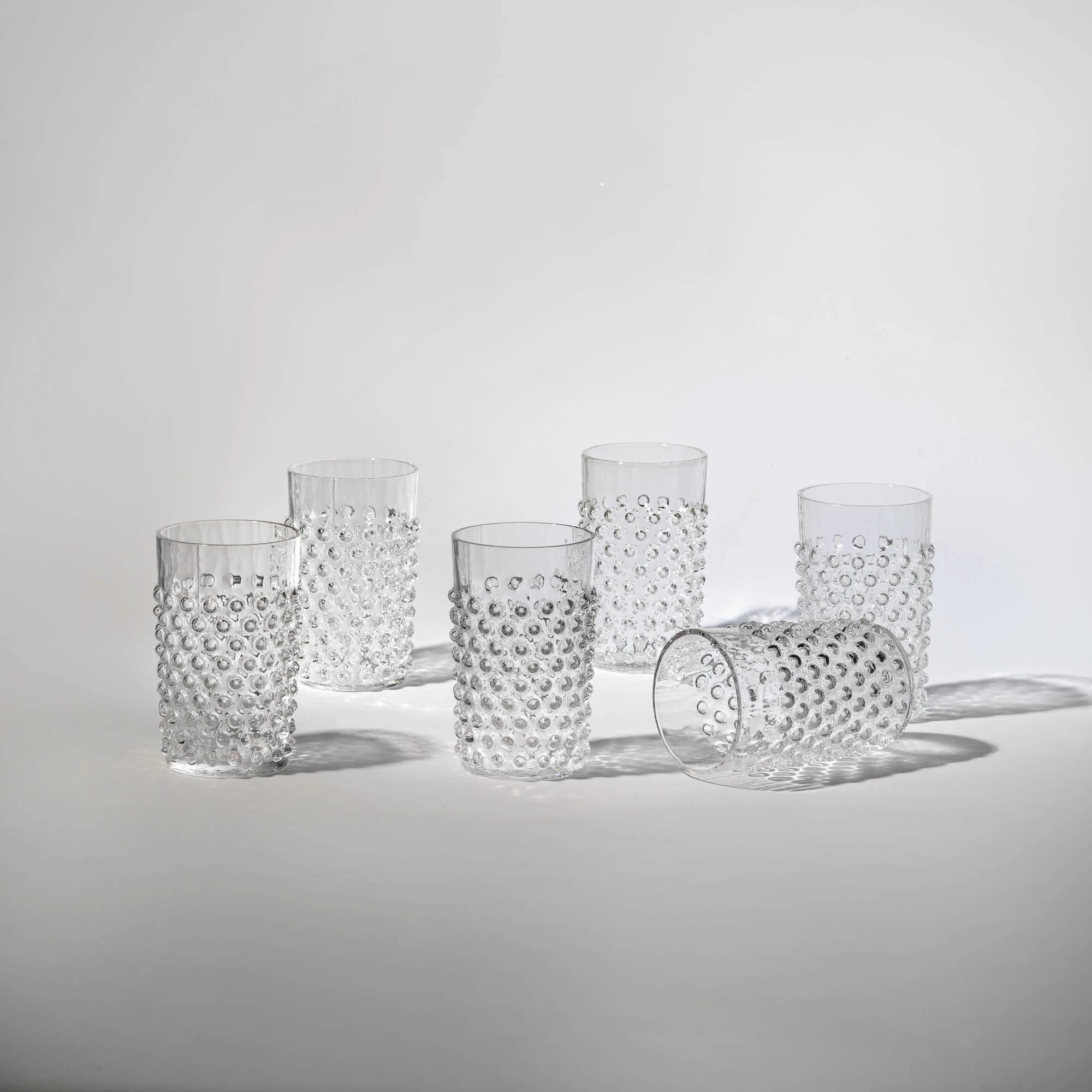 Hobnail glasses