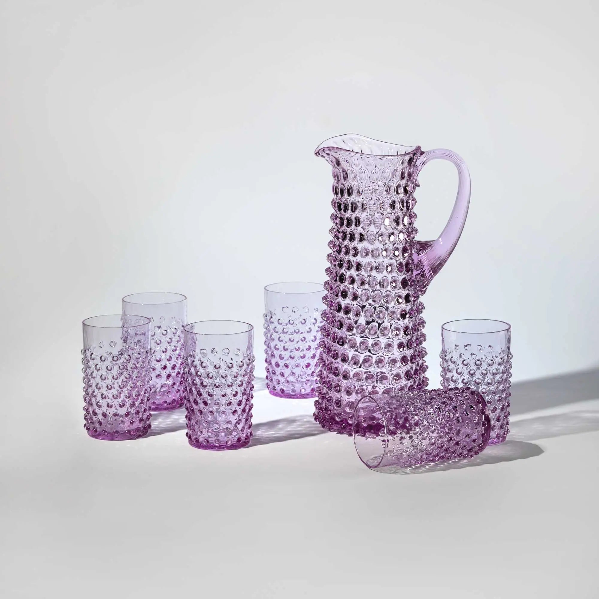 Hobnail tall jug