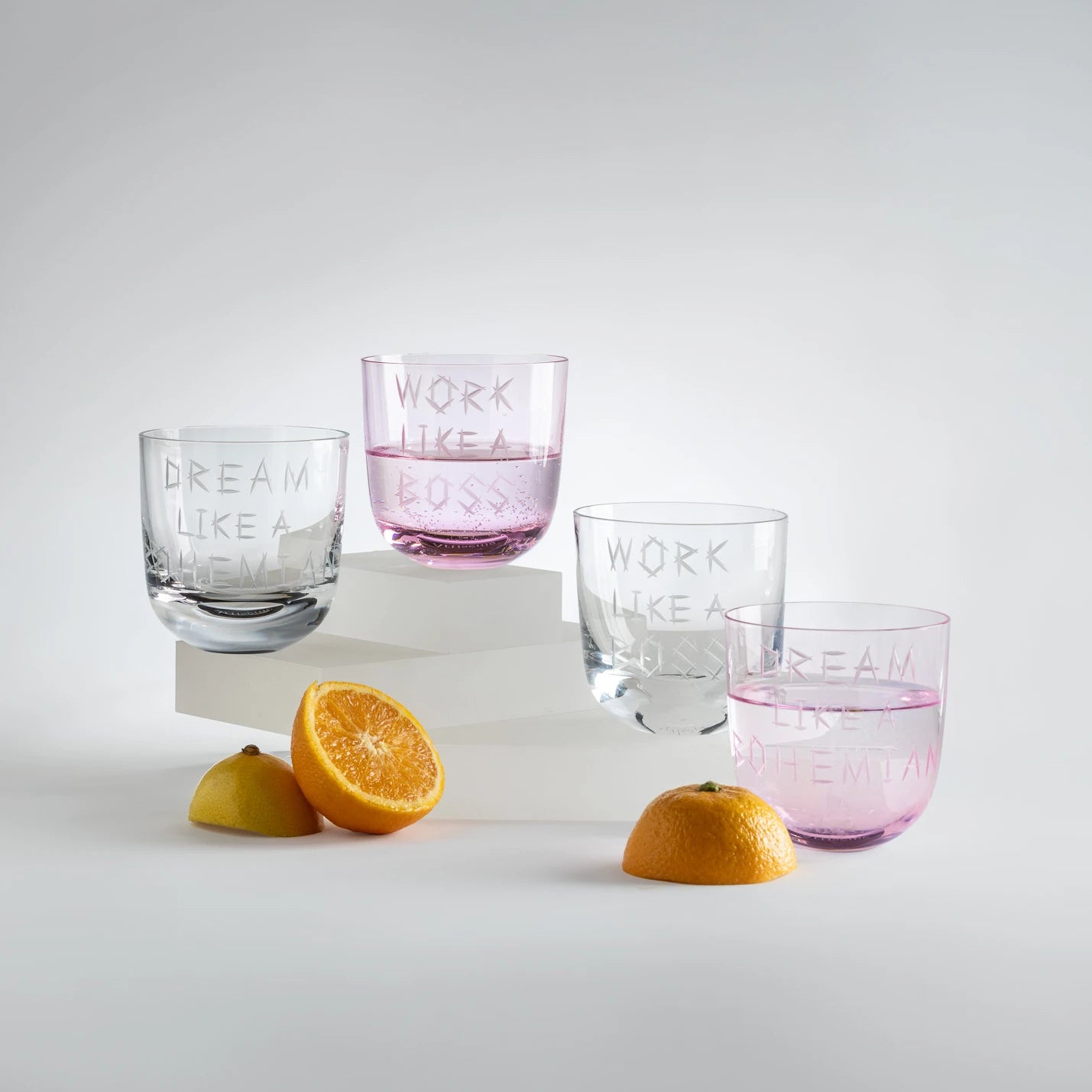 Work like a boss sklenice