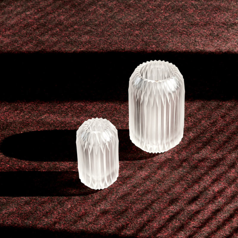 Bruta vase 22 cm - Clear