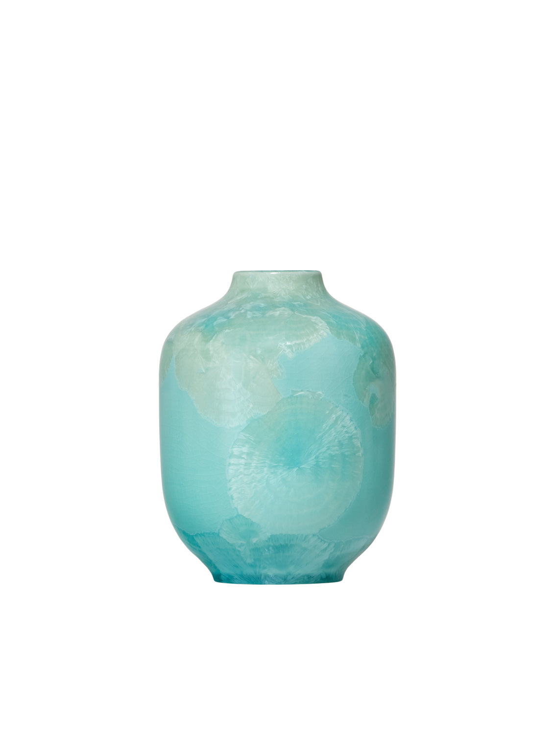 Crystalline I vase turqoise