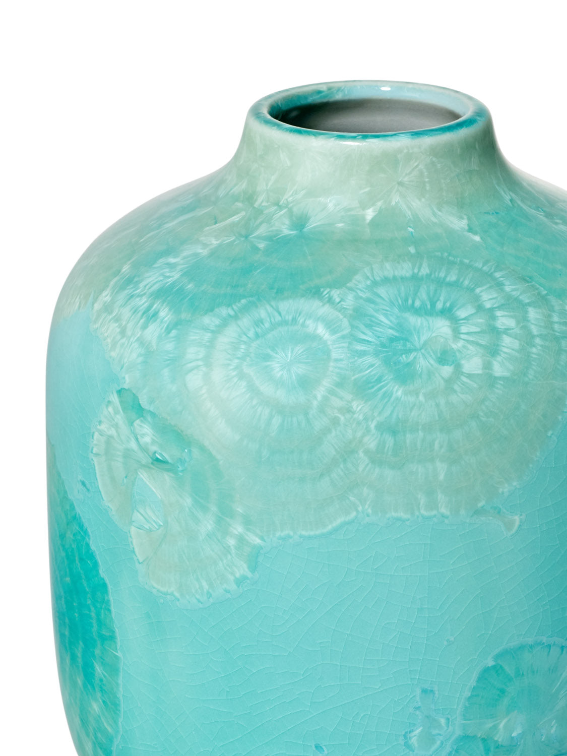 Crystalline I vase turqoise
