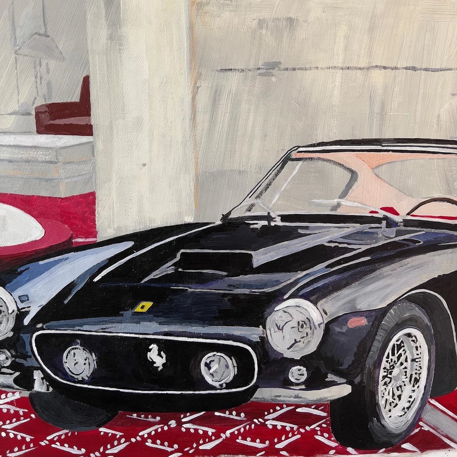 "Only One Glass" painting