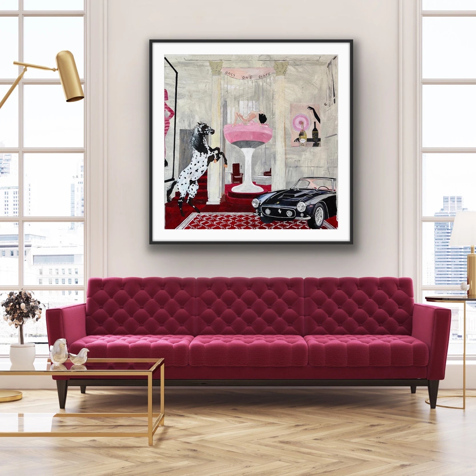 "Only One Glass" painting