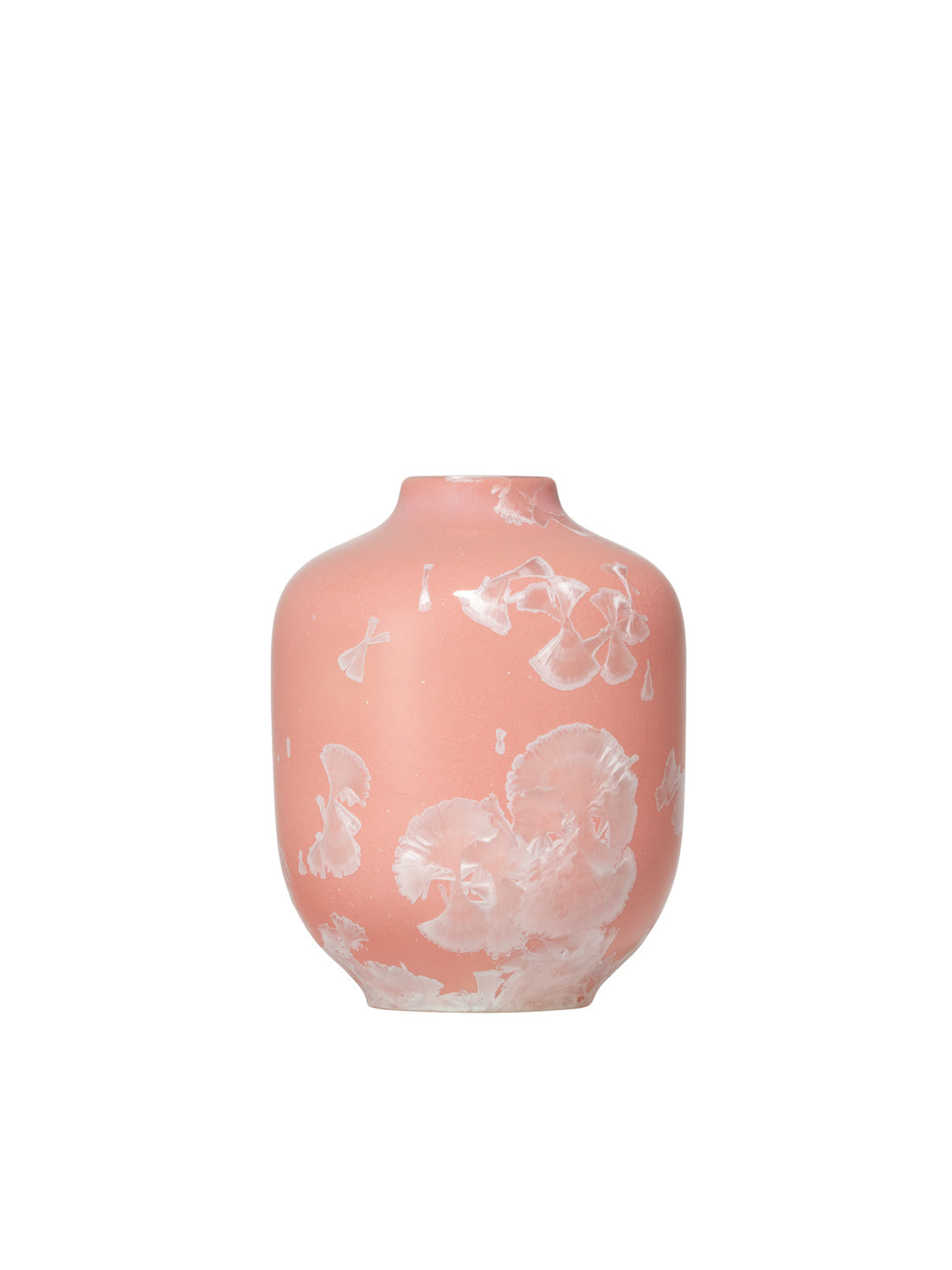 Crystalline I vase salmon pink