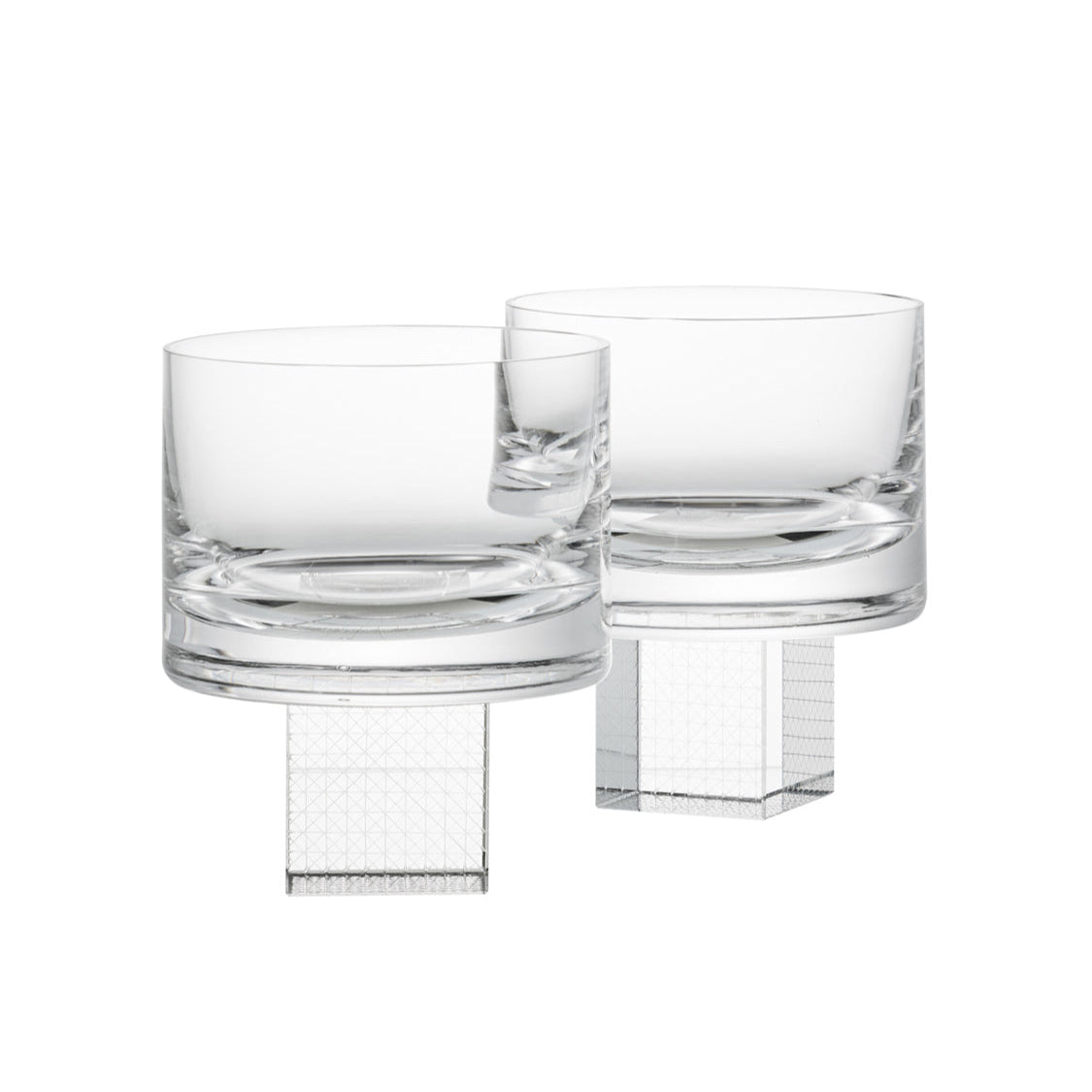 Clear Whiskey Cube glasses