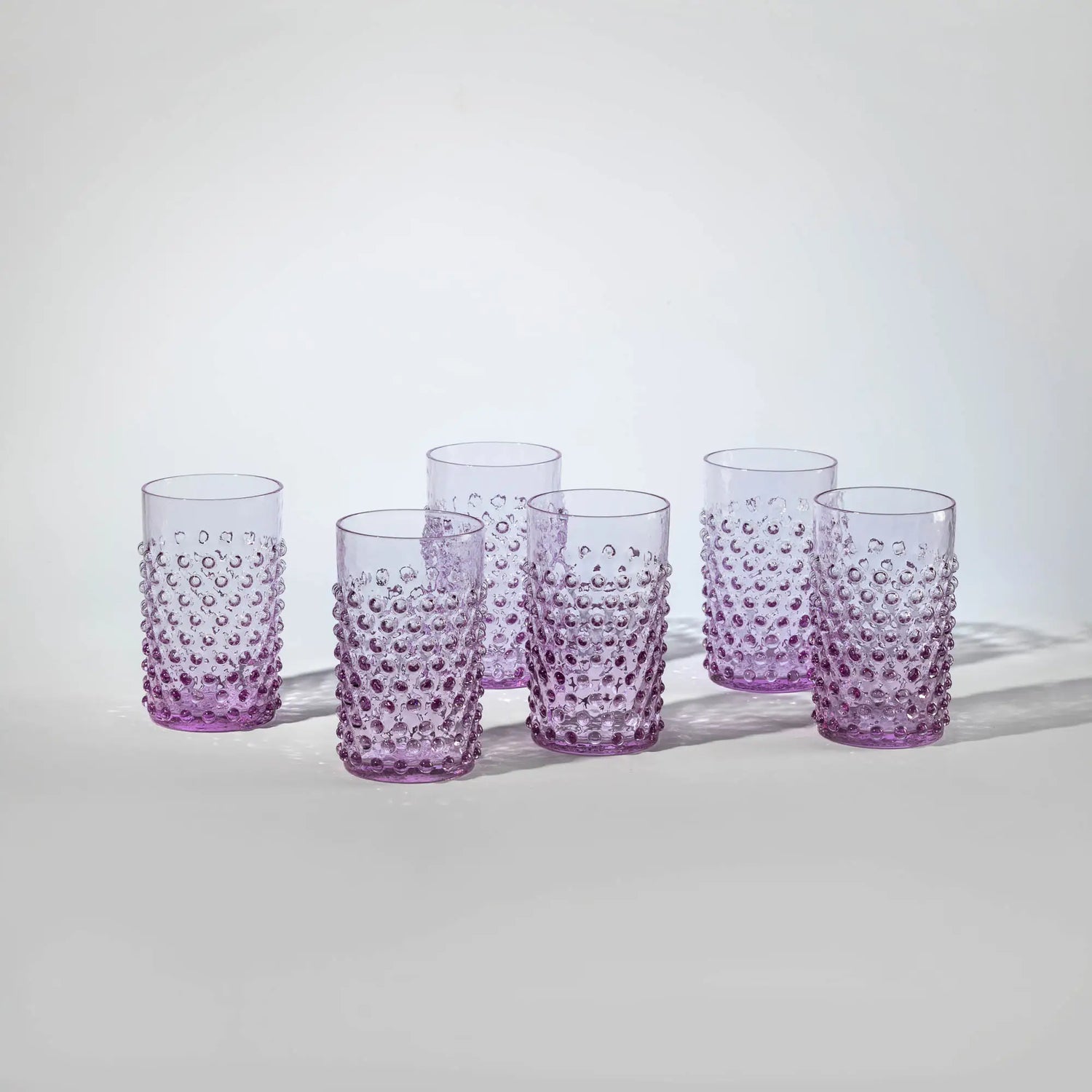 Hobnail glasses