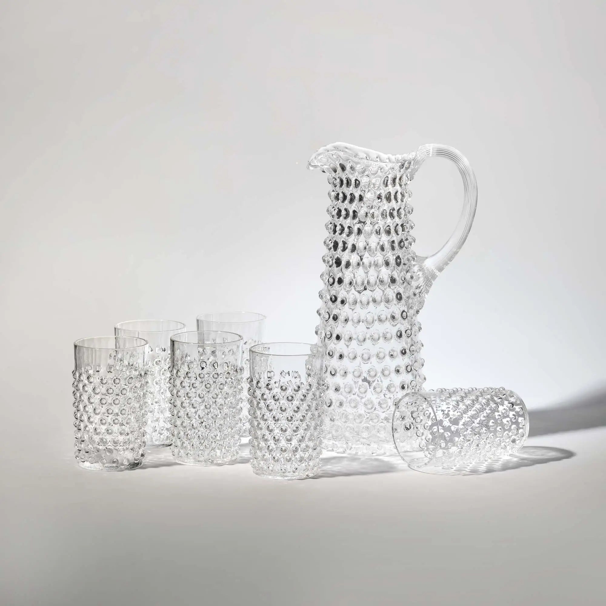 Hobnail tall jug