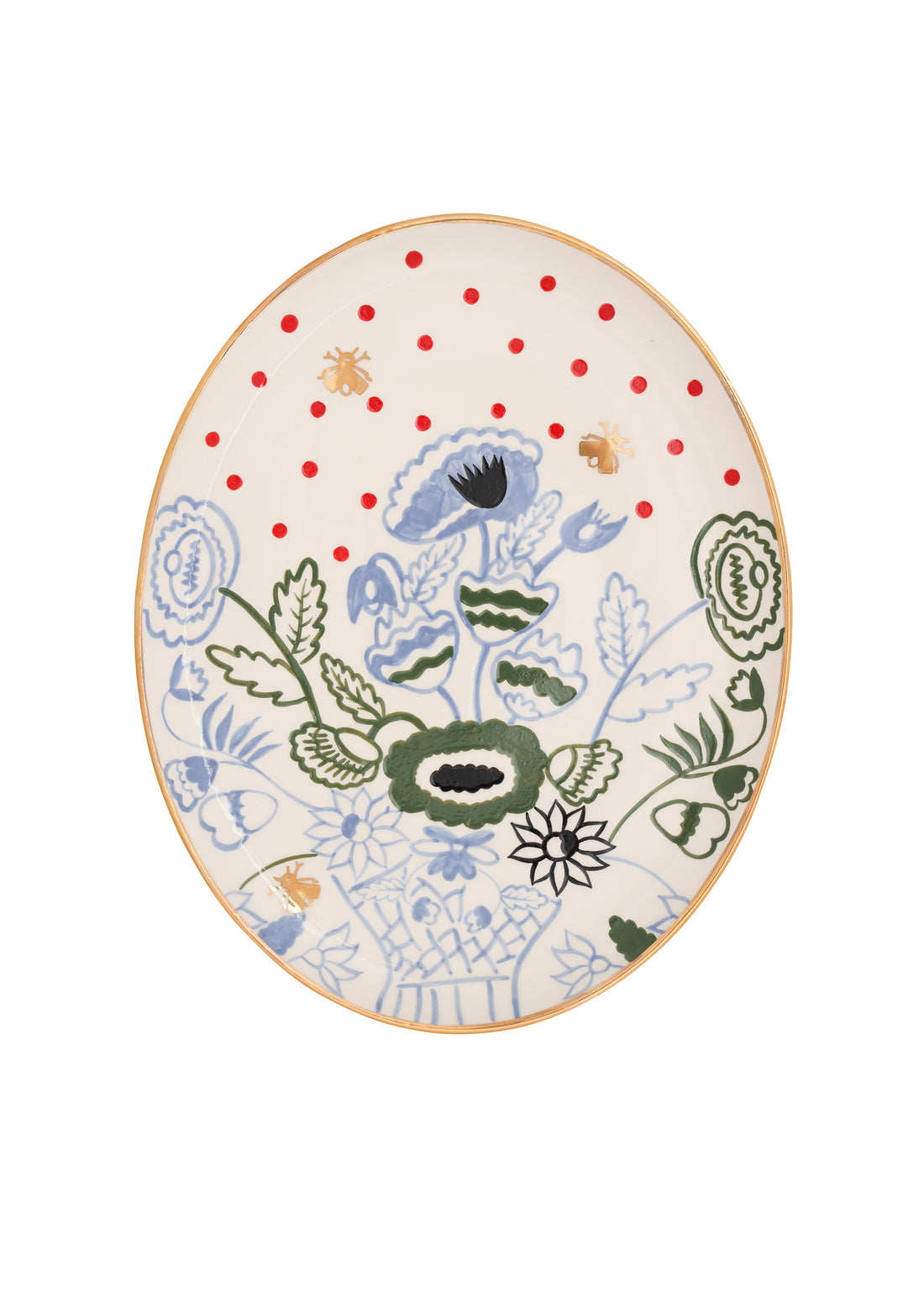 Blossom oval plate