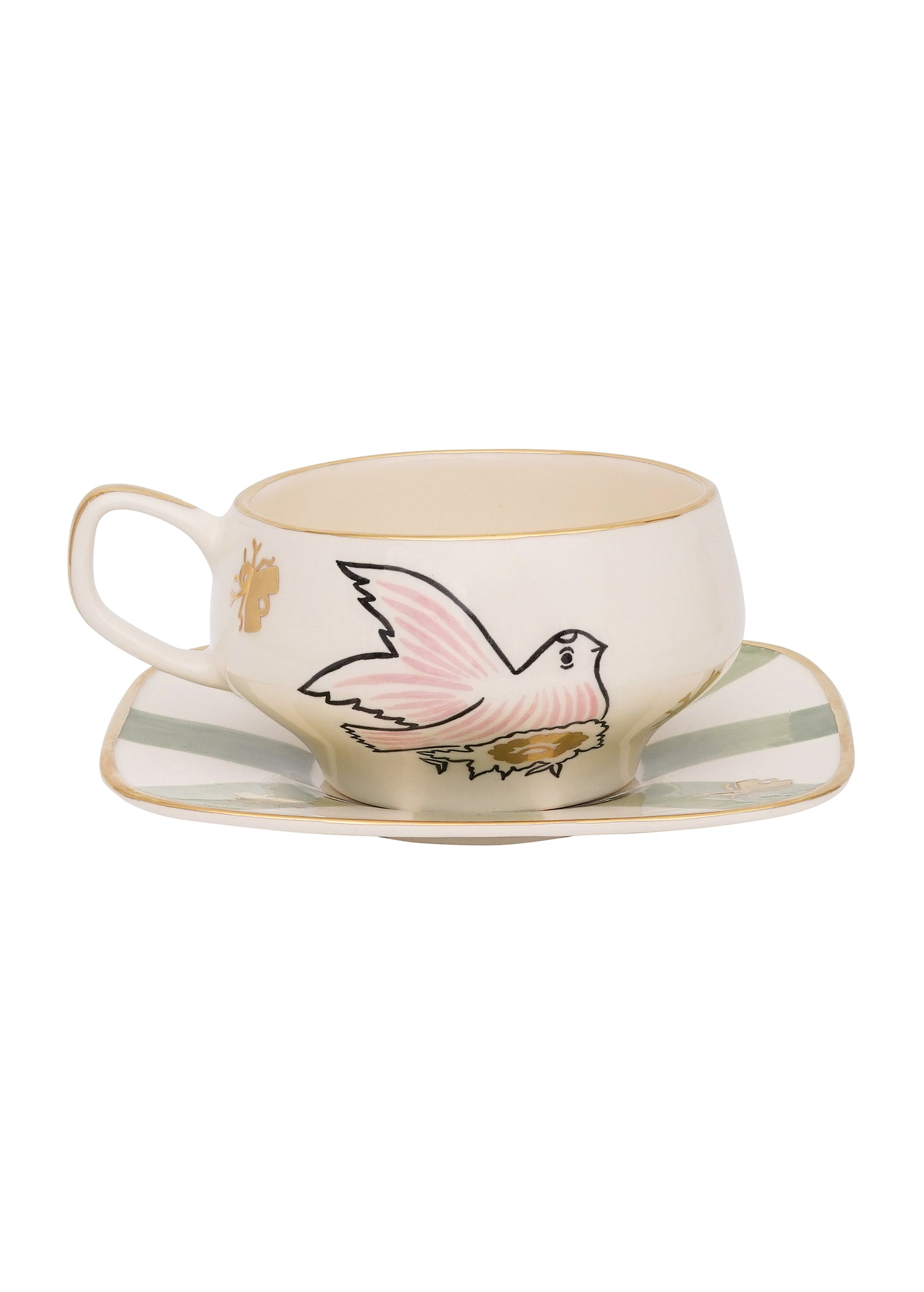 Birdsong tea cup with saucer set