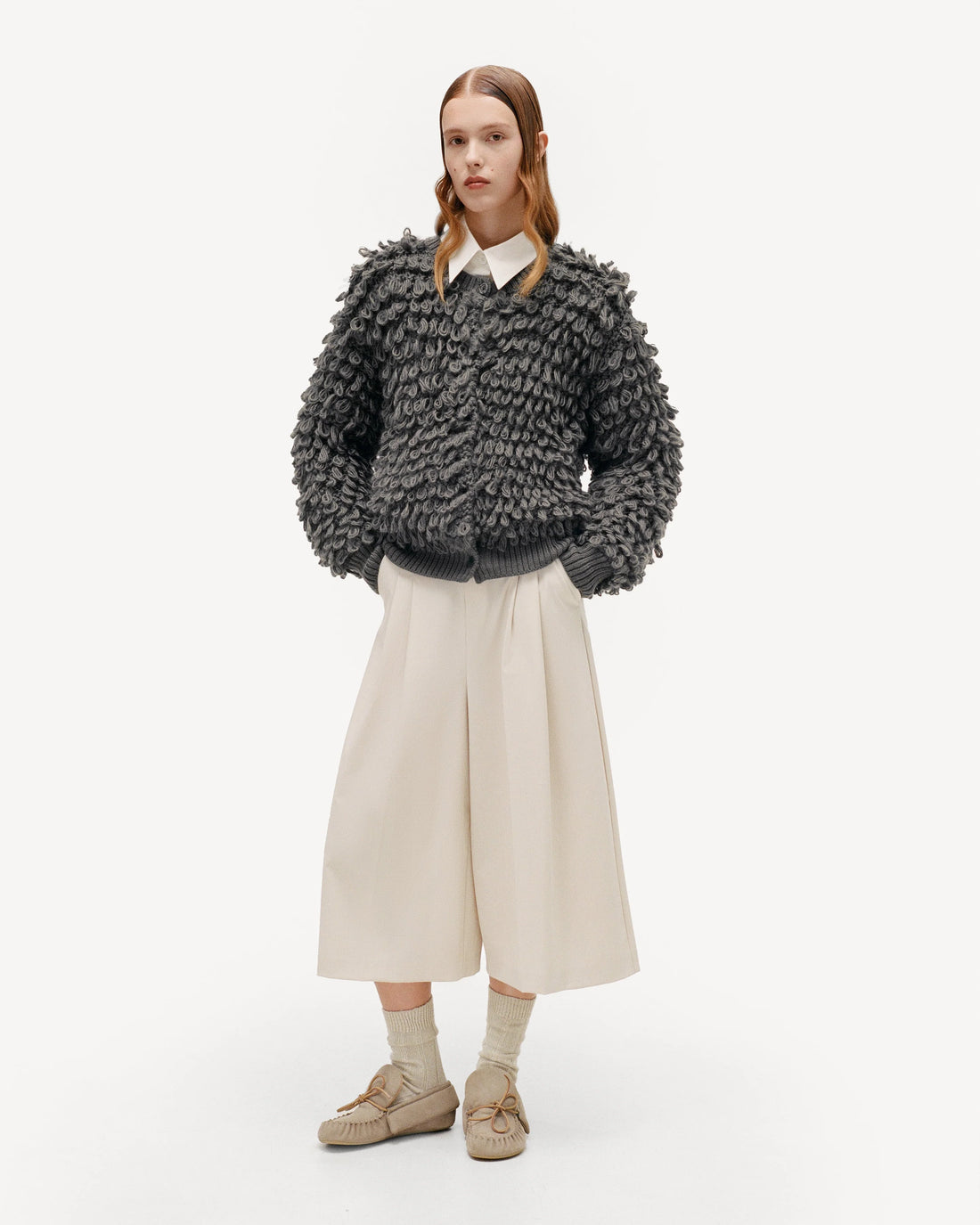 Wool cardigan - Grey