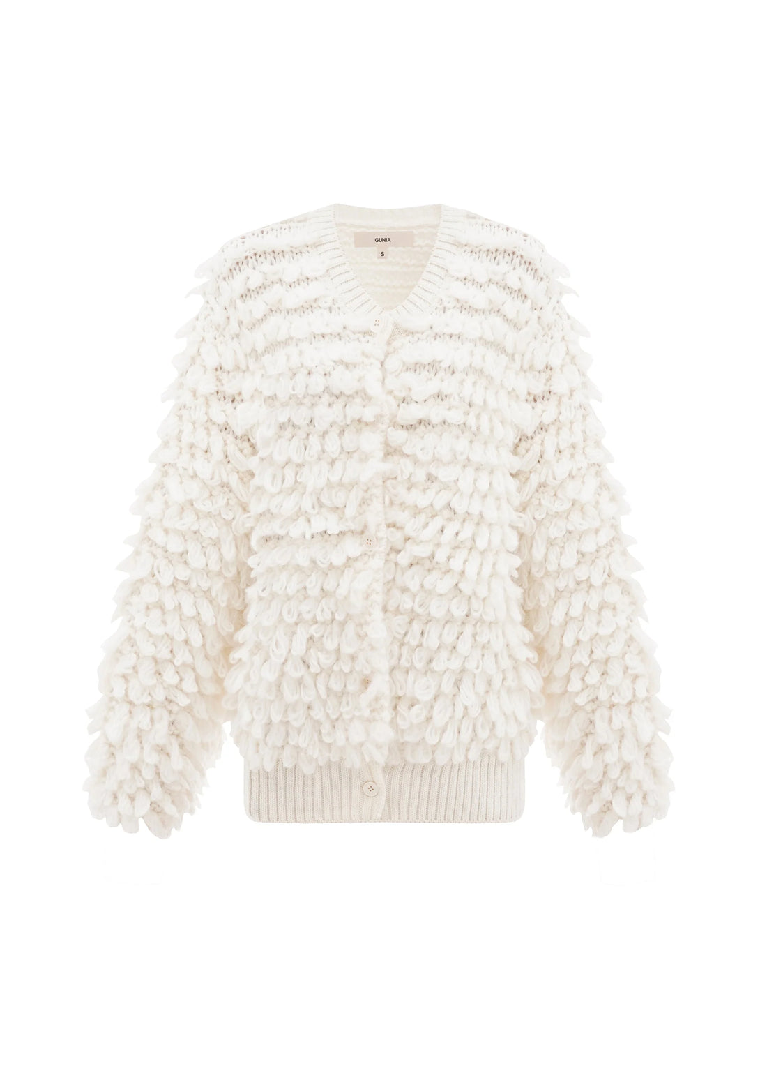 Konyk vlněný kardigan - Mlečný