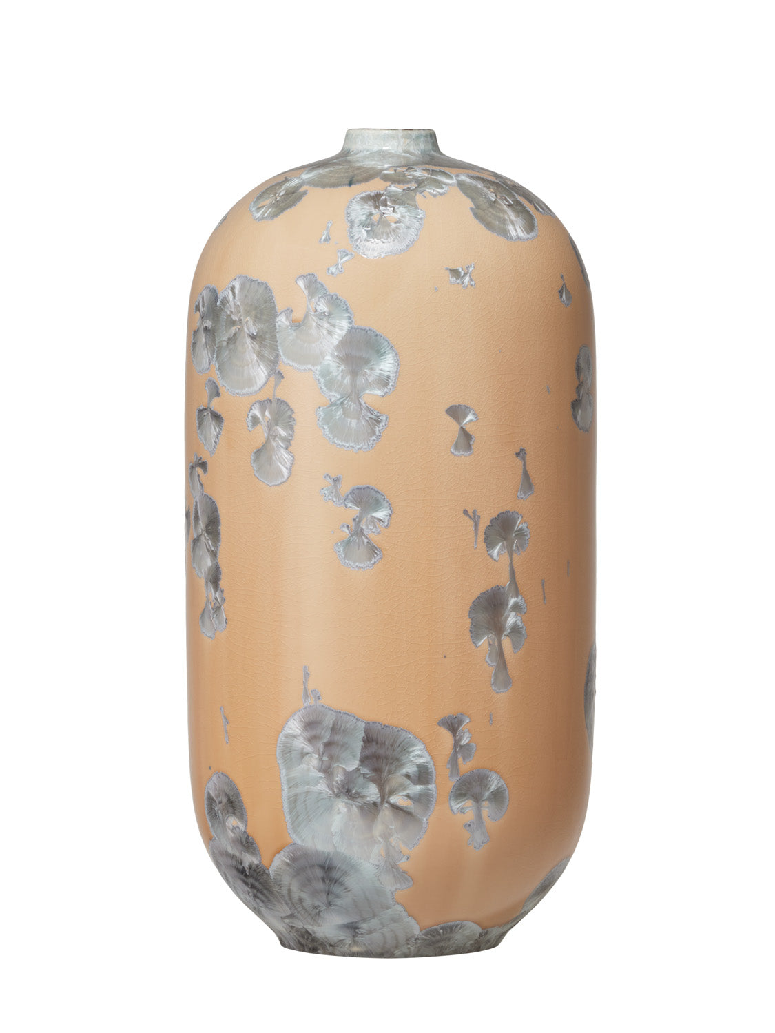 Crystalline vase beige