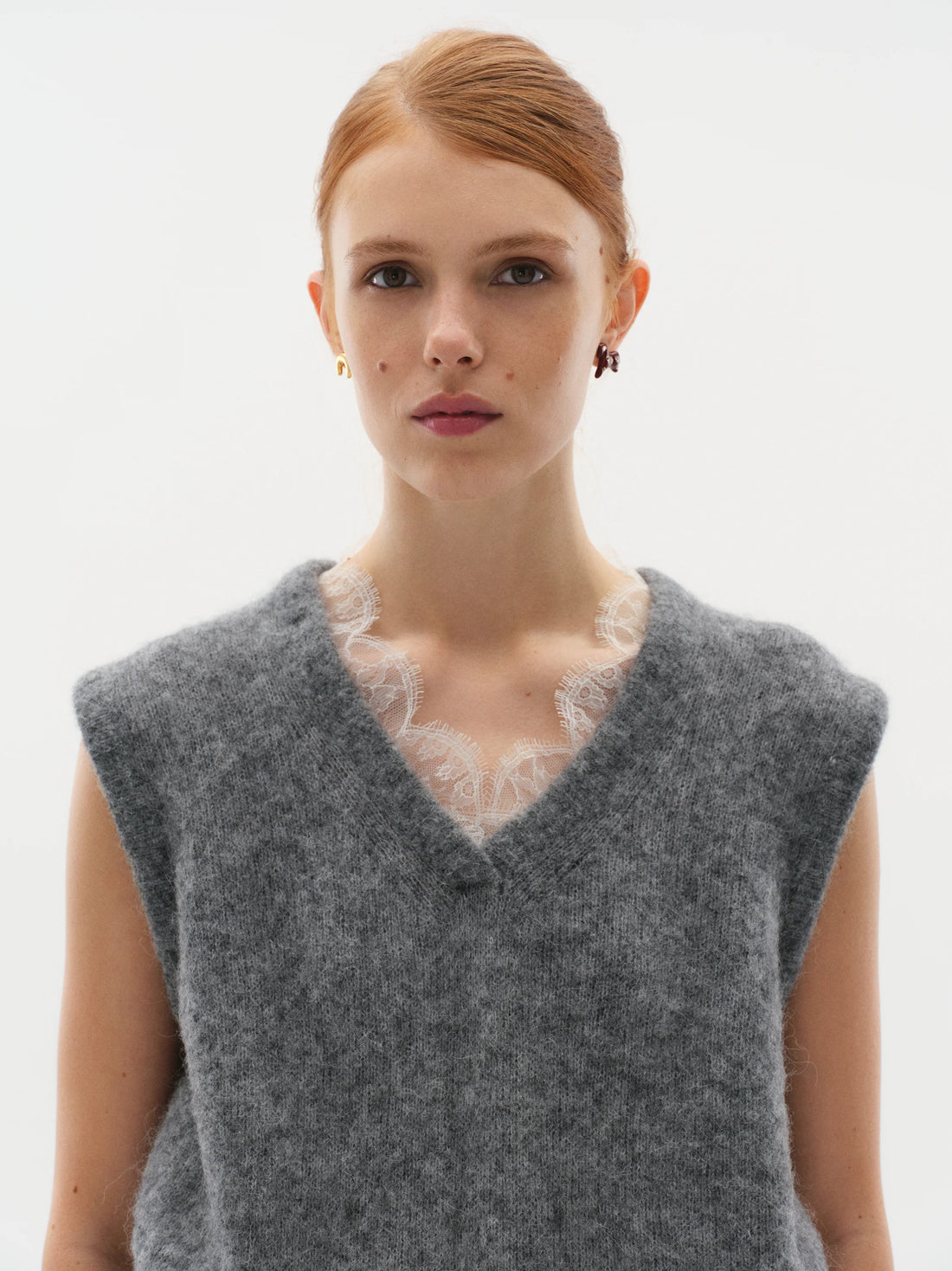 Lucky Earrings - in Gilding with Gemstone