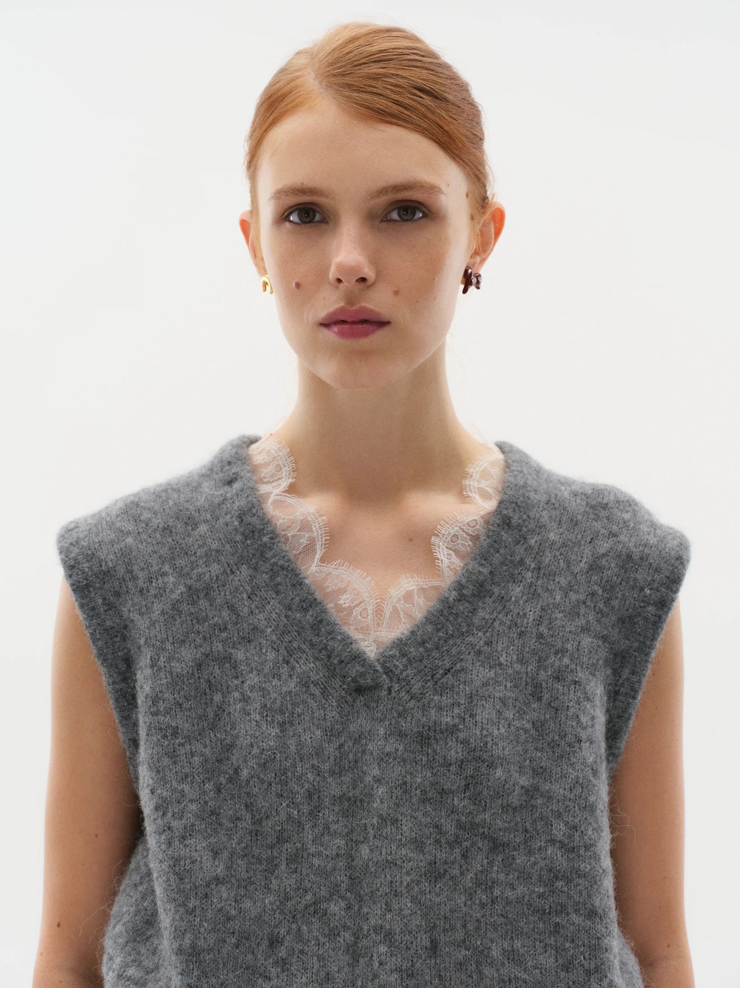 Lucky Earrings - in Gilding with Gemstone