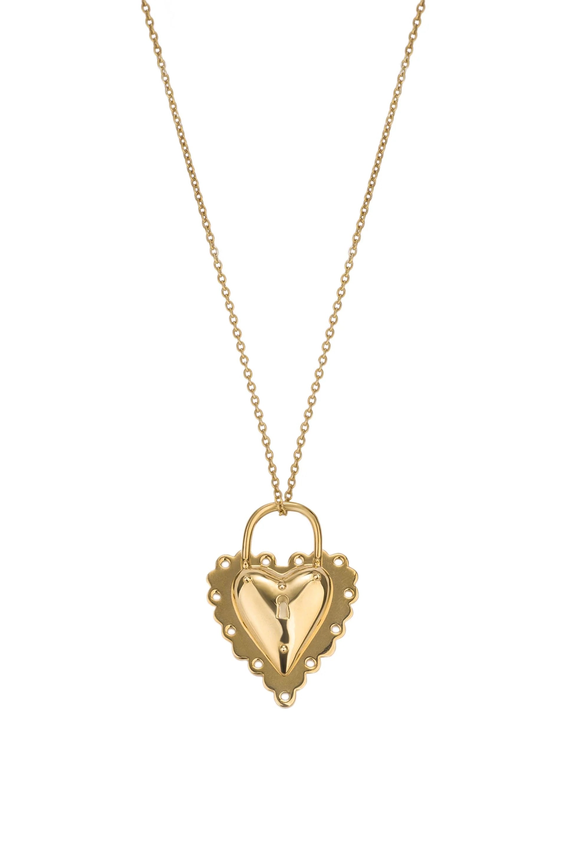 Open Heart Gold Plated Pendant