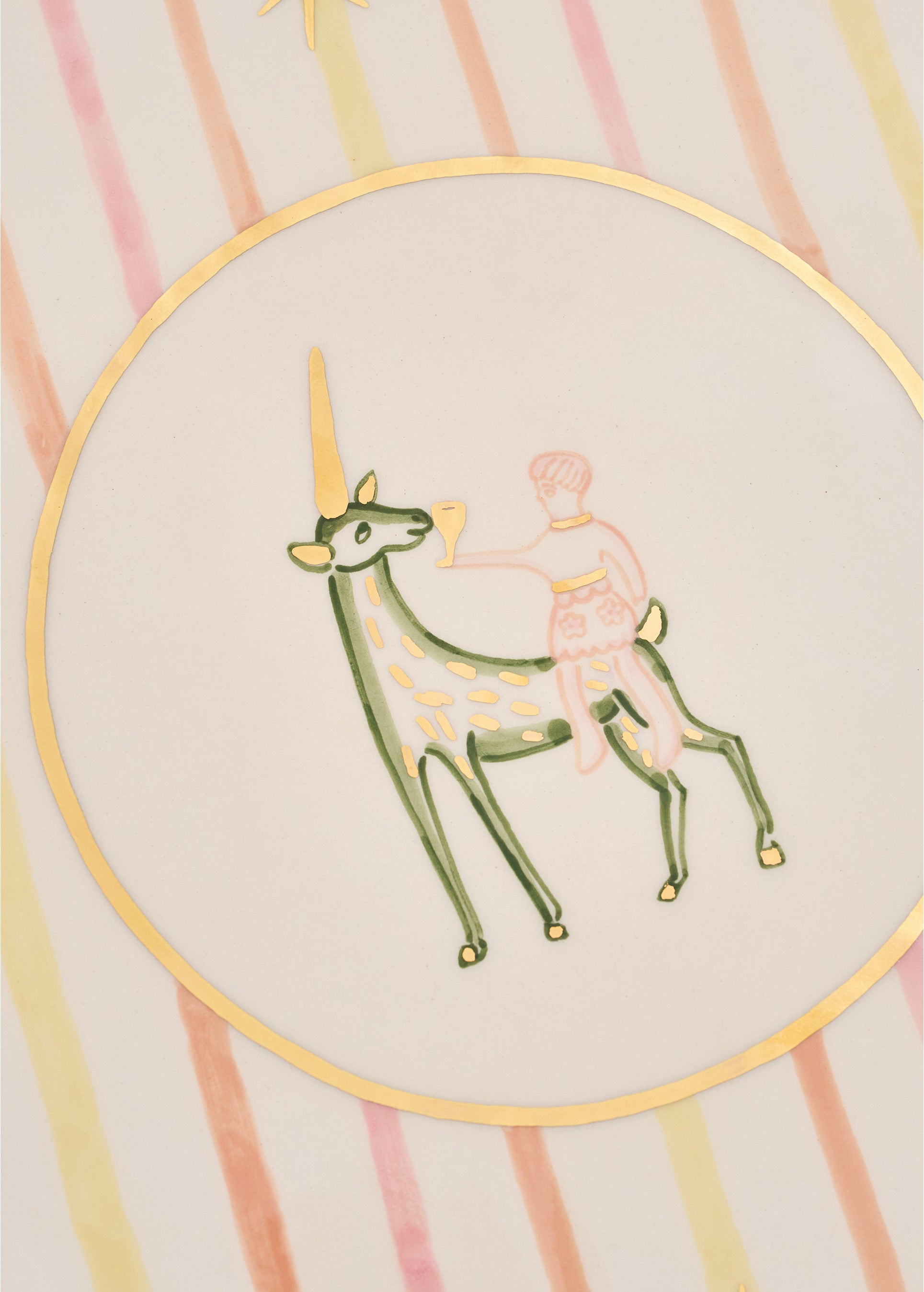 Unicorn plate - Pink
