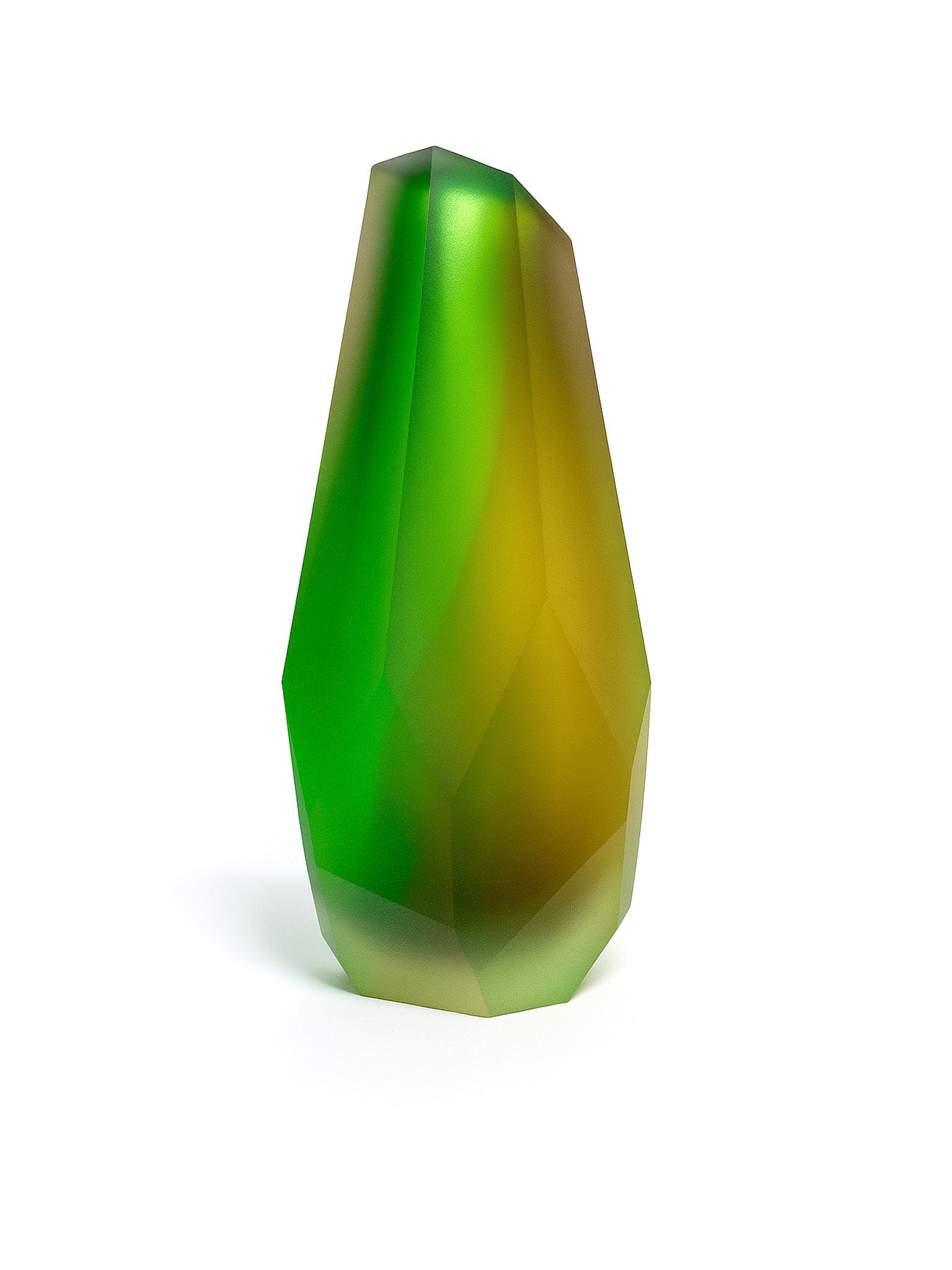 Golden moss vase